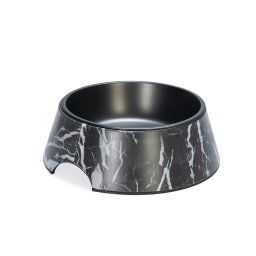 Designed by Lotte comedero de melamina Meis, negro - 350 ml, diám. 17,5 cm