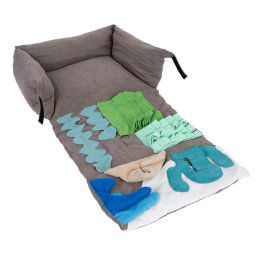 TIAKI Mink cama para perro - 50 x 40 x 17 cm (L x An x Al)