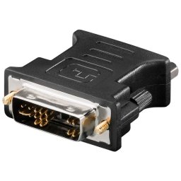Goobay Adaptador DVI 12+5 Macho a VGA Hembra Negro