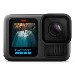 Cámara Deportiva GoPro Hero13 Black 27.6 MP Zoom 2x CMOS 5.3K WiFi GPS Estéreo LCD Táctil