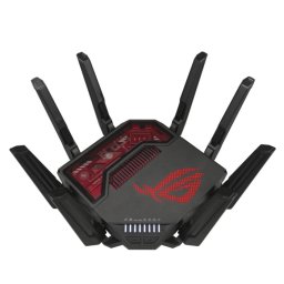 ASUS ROG Rapture GT-BE19000 Router WiFi 7 Multi-Gigabit Ethernet Tribanda 2.4/5/6GHz Negro/Rojo