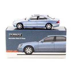 MERCEDES-Benz Clase S (W220) 1998 Horizon Blue Metallic - Tarmac Works Escala 1:64 (T64G-072-BL)