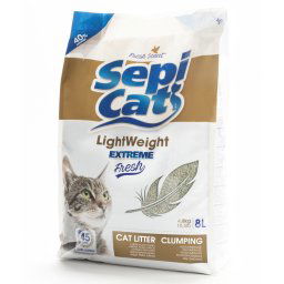 Sepicat LightWeight Extreme Fresh arena aglomerante para gatos - 8 l