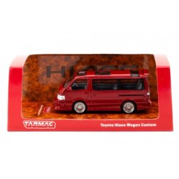 TOYOTA Hiace Wagon Custom Red - Tarmac Works Escala 1:64 (T64R-078-RE)