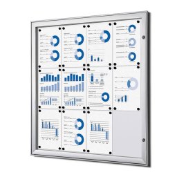 Vitrina para 12 DIN A4 apta para exterior cubierto