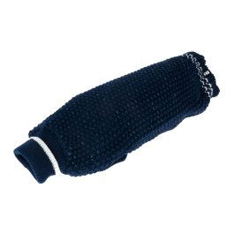 Jersey TIAKI Reflective Knit, azul oscuro para perros - aprox. 40 cm de largo de espalda