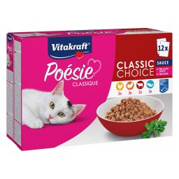 Vitakraft Poésie Classic en salsa - Pack Mixto - 24 x 85 g