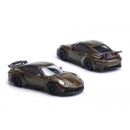 PORSCHE 992 Stinger 992 GTR Carbon Edition Brown - POP Race Escala 1:64 (PR640049)