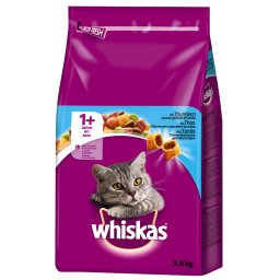 Whiskas 2 x 3,8 kg pienso para gatos en pack mixto de prueba - Pollo y atún
