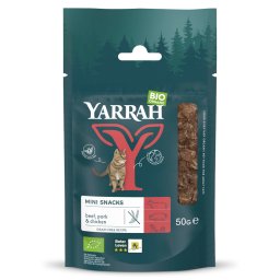 Yarrah Bio Mini Snacks para gatos - 50 g