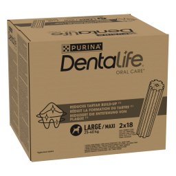 PURINA Dentalife snacks dentales para perros grandes (25-40 kg) - 36 barritas