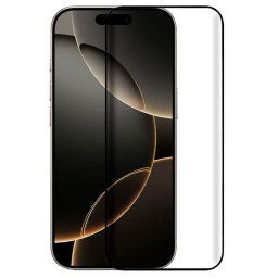 Cool Protector Pantalla Cristal Templado FULL 3D Negro para iPhone 16 Pro / iPhone 17