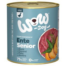 WOW Senior con pato comida húmeda para perros 800 g - 6 x 800 g