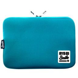 Smile Sleeve Funda para Portátil y Tablet hasta 14 Pulgadas Neopreno Azul