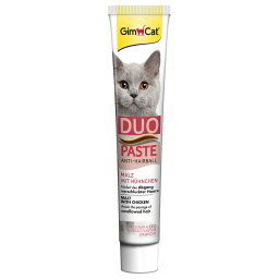 GimCat DUO pasta antibolas de pelo con malta y pollo para gatos - 50 g