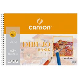 Bloc dibujo basik din a3 32.5x46 cm 20 hojas de 150 gr/m2
