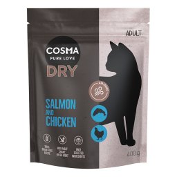Cosma Air-Dried salmón y pollo pienso para gatos - 400 g