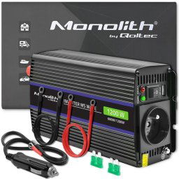 Qoltec Monolith 1200 Ms Cargador Inverter 12v A 230v 600/1200W USB