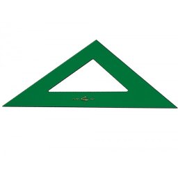 Escuadra faber castell 28 cm plastico verde