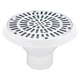 Boquilla de fondo regulable 3" piscina hormigón AstralPool - Rejilla ABS en blanco