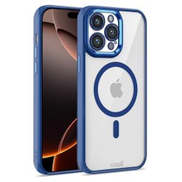 Cool Funda Magnética Transparente con Borde Marino para iPhone 16 Pro Max
