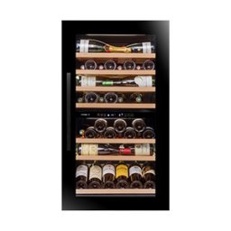 AVINTAGE Vinoteca empotrable AVI105G2. Negro. 76 botellas.