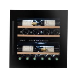 AVINTAGE Vinoteca empotrable AVI60F2FV. Negro. 28 botellas.