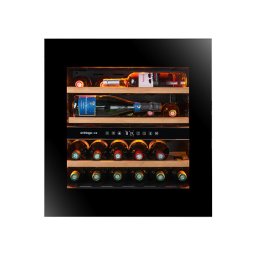 AVINTAGE Vinoteca empotrable AVI60PLATINUM. Negro. 24 botellas.