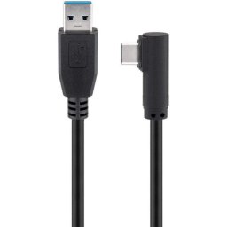 Goobay Cable Acodado USB-C a USB 3.0 Macho/Macho 1m Negro