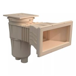 Skimmer 17,5L boca ancha tapa cuadrada piscina liner AstralPool - Beige