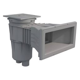 Skimmer 17,5L boca ancha tapa cuadrada piscina liner AstralPool - Gris claro