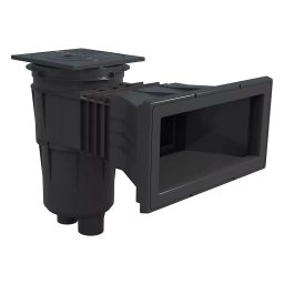 Skimmer 17,5L boca ancha tapa cuadrada piscina liner AstralPool - Gris antracita