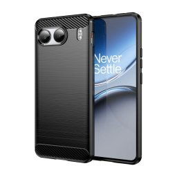 Max Power Digital Funda Fibra De Carbono Para Oneplus Nord 4 Antigolpes Silicona Negra