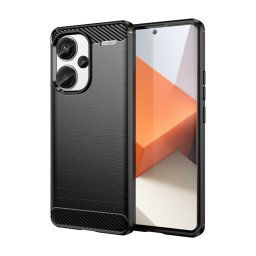 Max Power Digital Funda Fibra Carbono Para Xiaomi Redmi Note 13 Pro Plus Antigolpes Silicona Negra