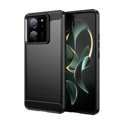 Max Power Digital Funda Fibra De Carbono Para Xiaomi Mi 13t / Mi 13t Pro Antigolpes Silicona Negra