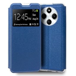 Cool Funda Flip Cover Liso Azul para Xiaomi Redmi 14C / POCO C75