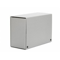 Carpeta proyectos pardo folio lomo 150 mm carton forrado gris con broche