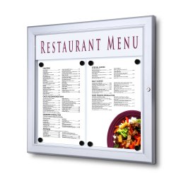 Vitrina de exterior para 2 DIN A4