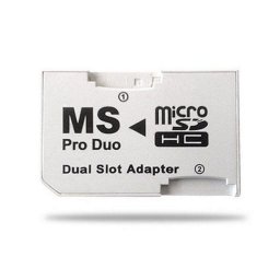Adaptador Dual MicroSD a Memory Stick Pro Duo Blanco