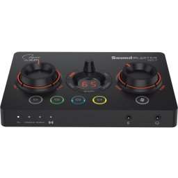 Creative Sound Blaster GC7 DAC RGB Tarjeta de Sonido Externa USB Super X-Fi para Streaming