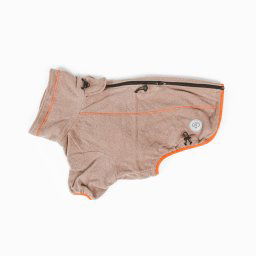 Nomad Tales Blush abrigo para perros de forro polar Toffee - aprox. 50 cm de longitud de la espalda