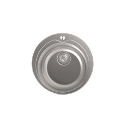 EDESA Fregadero sobre encimera K2 SE 49 1C. 950270042. Una cubeta, Inoxidable, acabado acero. Para mueble de 45 cm