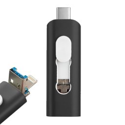 Cool 3 en 1 128GB Lightning / Tipo-C / Micro-USB Negro