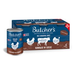 Butcher's Original sin cereales para perros 12 x 400 g - Pack Ahorro - Pack mixto (3 variedades)