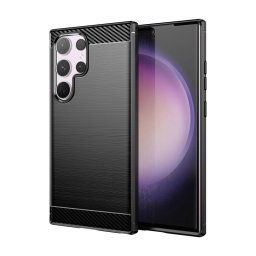 Max Power Digital Funda Fibra De Carbono Para Móvil Samsung Galaxy S24 Ultra Antigolpes Silicona Negra