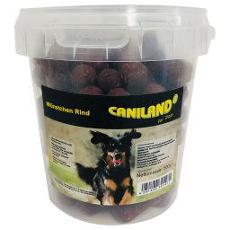Caniland salchichas de vacuno con aroma ahumado snacks para perros - 3 x 500 g
