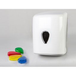 Dispensador papel secamanos dahi mecha abs color blanco 321x207x220 mm