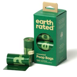 Rollos de bolsitas para perro Earth Rated - 8 rollos de 15 bolsas cada uno, sin perfume (120 bolsas)
