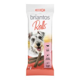 Rollitos Briantos snacks para perros - 4 x 65 g - tripa
