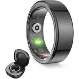 Ksix Saturn Anillo Inteligente Talla M 19,8mm 15mAh Negro
